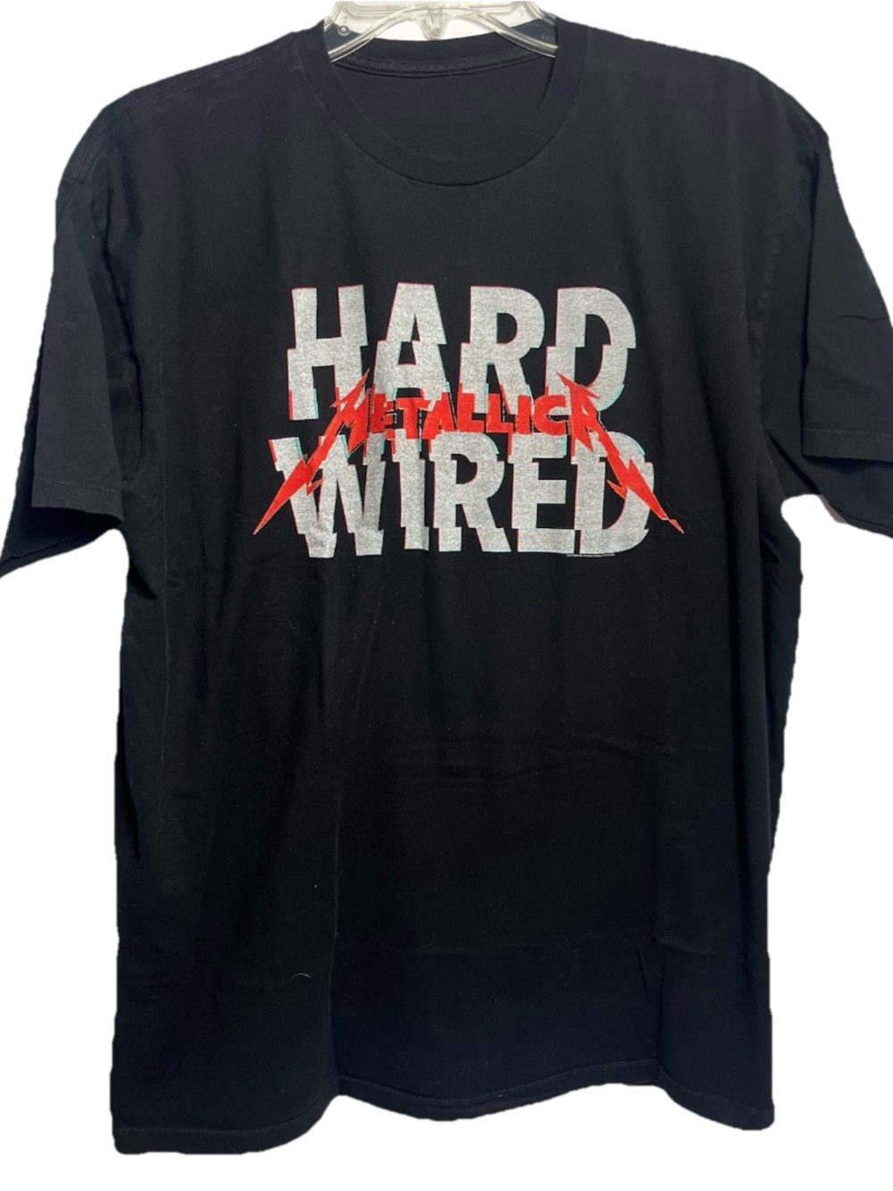 Metallica Hard Wired Glitch T-Shirt Size Large